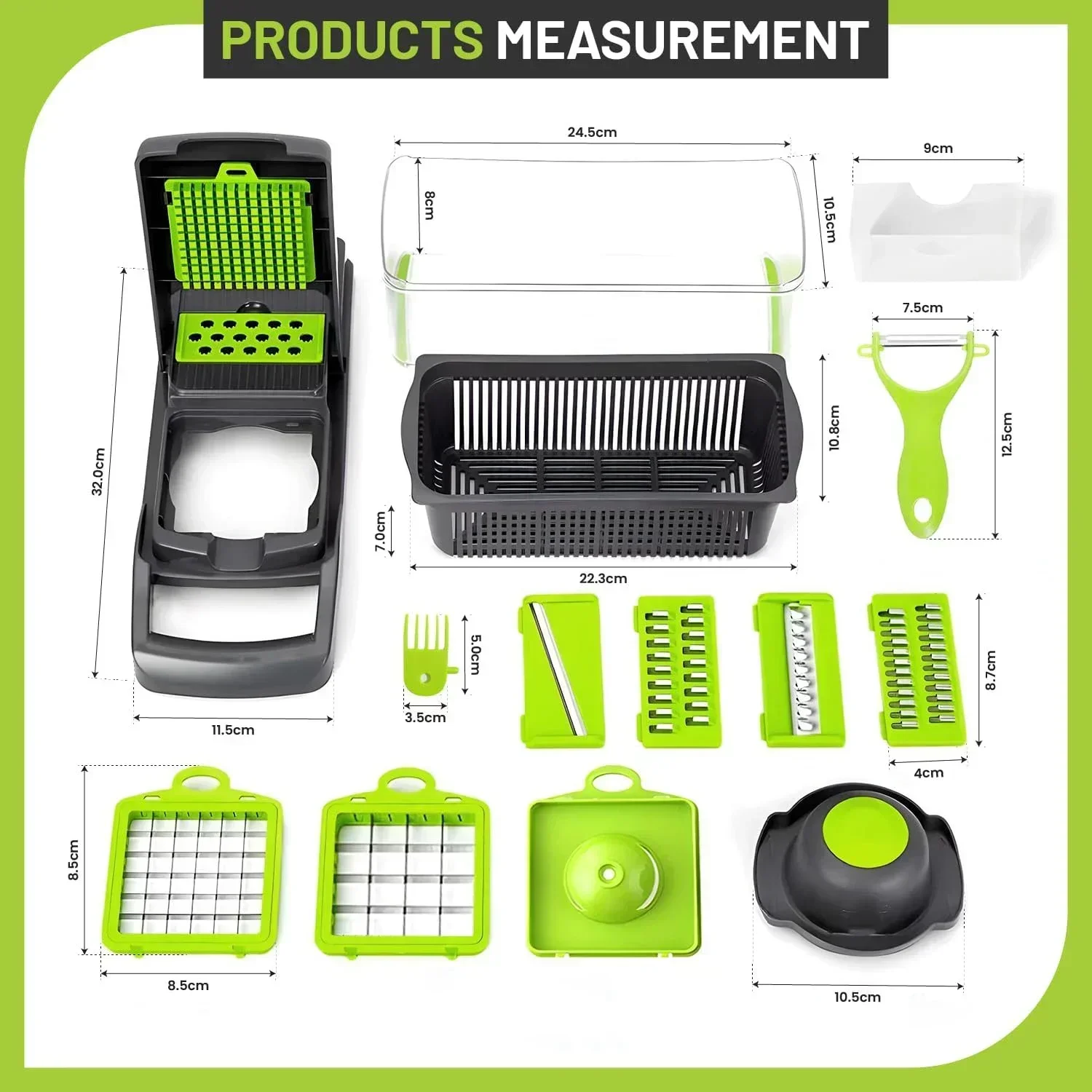 12/22 in 1 Multifunctional Vegetable Cutter Manual Food Chopper Potato Shredder Vegetable Slicer with Container Kitchen Gadget vegetable slicer vegetable cutter food slicer potato slicer potato cutter food shredder