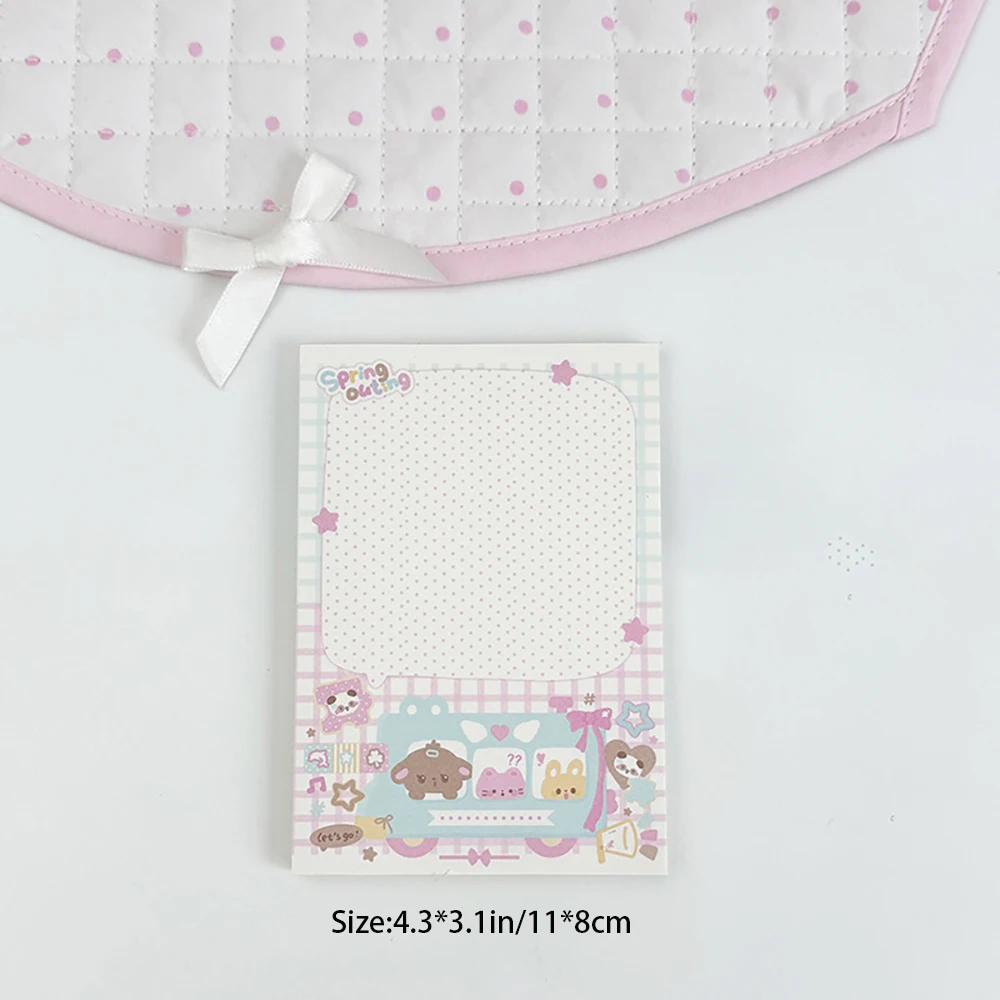 Cartoon-Inspired Cute Memo Pad - 50 Sheets, Ins Style Student Notebook