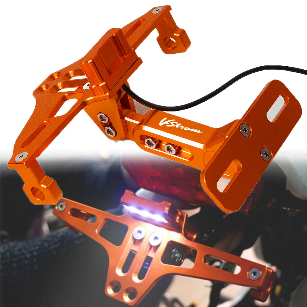 

For SUZUKI Vstrom DL1000 DL250 1050XT 1000 GTA DL650 XT V-STROM 2018 Motorcycle License Plate Bracket Holder Frame Number Plate