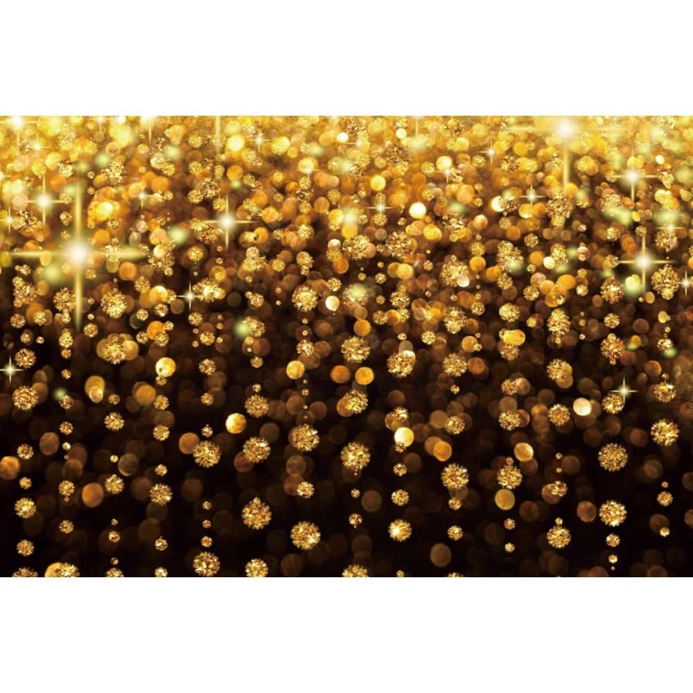 Gold Silver Glitter Bokeh Photography Backdrop Black Golden Shiny Dot Backgrounds Birthday Party Photo Studio Decor Custom photo backdrop