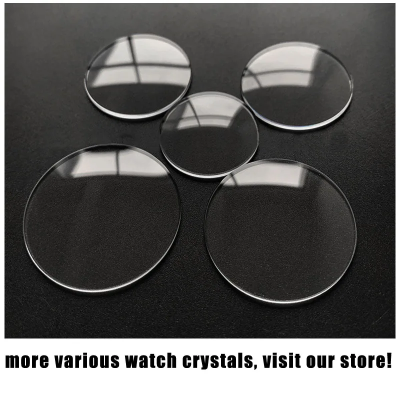 블루 라이트 코팅 시계 크리스탈 2.0mm 두께 28-42.5mm 데일미터, 더블 돔 미네랄 시계 유리 교체 수리 부품