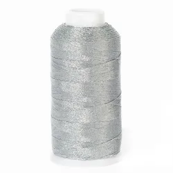 Luxurious Gold & Silver Embroidery Thread for Handmade Braided Bracelets (Sliver Grey)