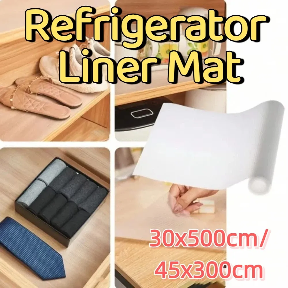 EVA Waterproof Refrigerator Liner Mat Cuttable Oilproof Cabinet Drawer Placemat Moisture-proof Transparent Fridge Pad Kitchen