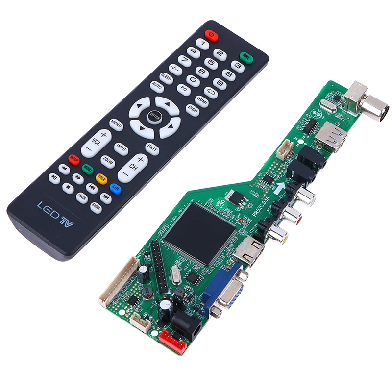 1Set TV Drive Board RR52C.03A TV Controller Driver Board Digital Signal DVB-T2 DVB-T LCD Motherboard Universal Scaler tv drive board