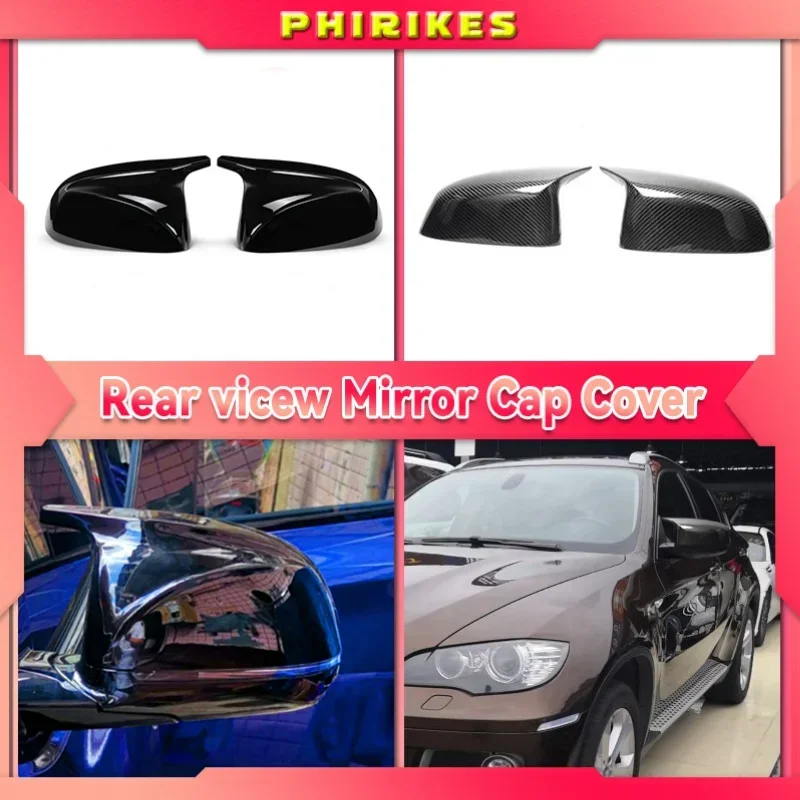 

For BMW X3 G01 X4 G02 X5 G05 X6 G06 X7 G07 2018 2019 2020 M style black rearview mirror cover X3M Look rearview mirror cover