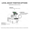 Vector Optics X-ACCU Universal Flat Style Bubble ACD Mount Air Bubble Level Anti-CANT Device With Full Metal Light & Compact 4