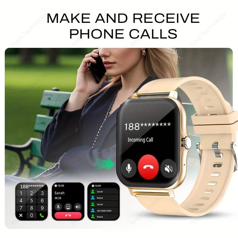 2025 New 4.65cm Touchscreen Smartwatch with WirelessVoice180mAh Rechargeable Battery Sleek Smartwatch Alloy Case Watch Smart 3