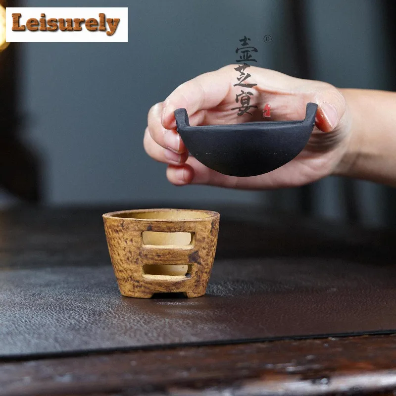 Yixing Zisha Cauldron Tea Separator Infusor Retro Tea Strainer Dispenser Household Tea Maker Tea Filter Drinkware Ornaments Gift