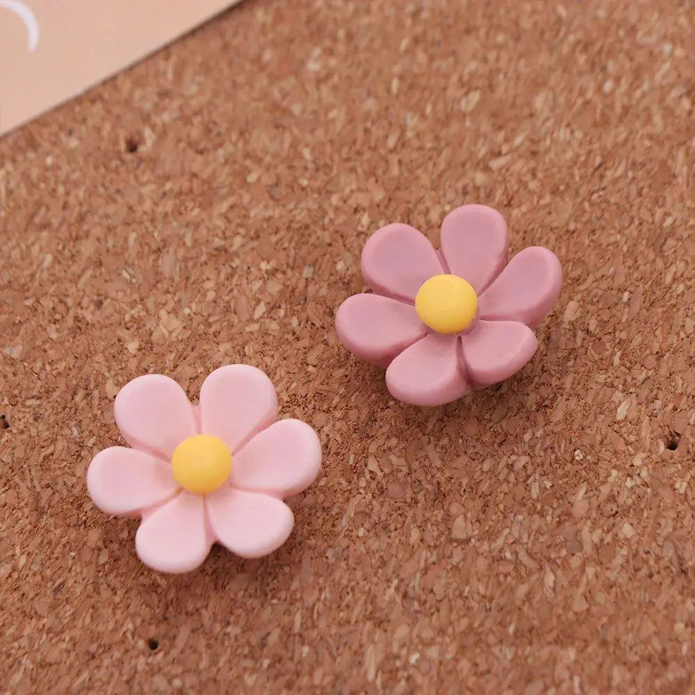 20/30/50Pcs 휴대용 크리 에이 티브 6 꽃잎 꽃 푸시핀 DIY 사진 벽 장식 보드 푸시 핀 귀여운 재사용 가능한 엄지 못 코르크 보드