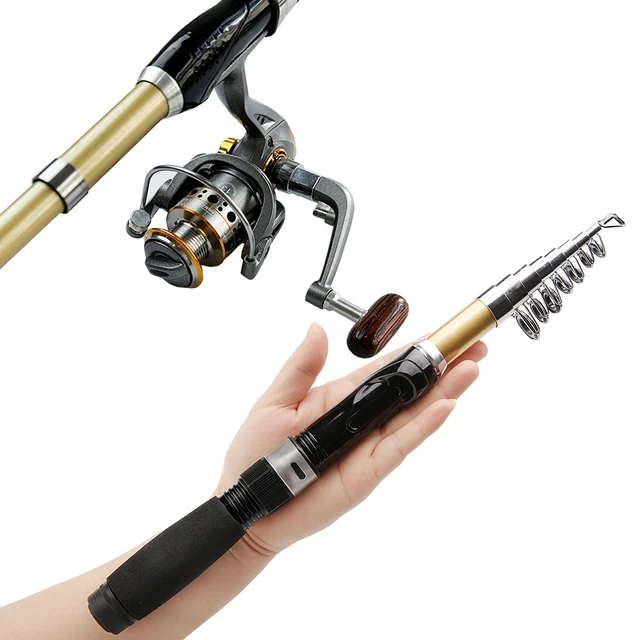 Aliexpress.com : Buy High Quality FISHING ROD AND REEL SET 1.5M Lure  Fishing Rod Spinning Reel Fish Tackle Rods…