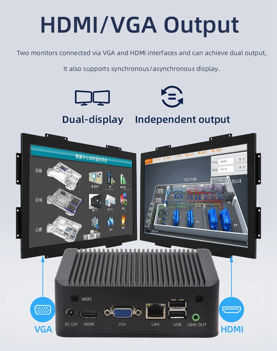 2.0GHZ Mini Computador Windows 7 8 10