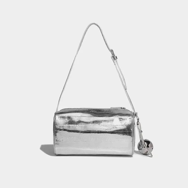 

Новая нишевая дизайнерская Роскошная цилиндрическая сумка в стиле ретро, изысканная и универсальная сумка для подмышек, высококачественная повседневная и простая сумка через плечо