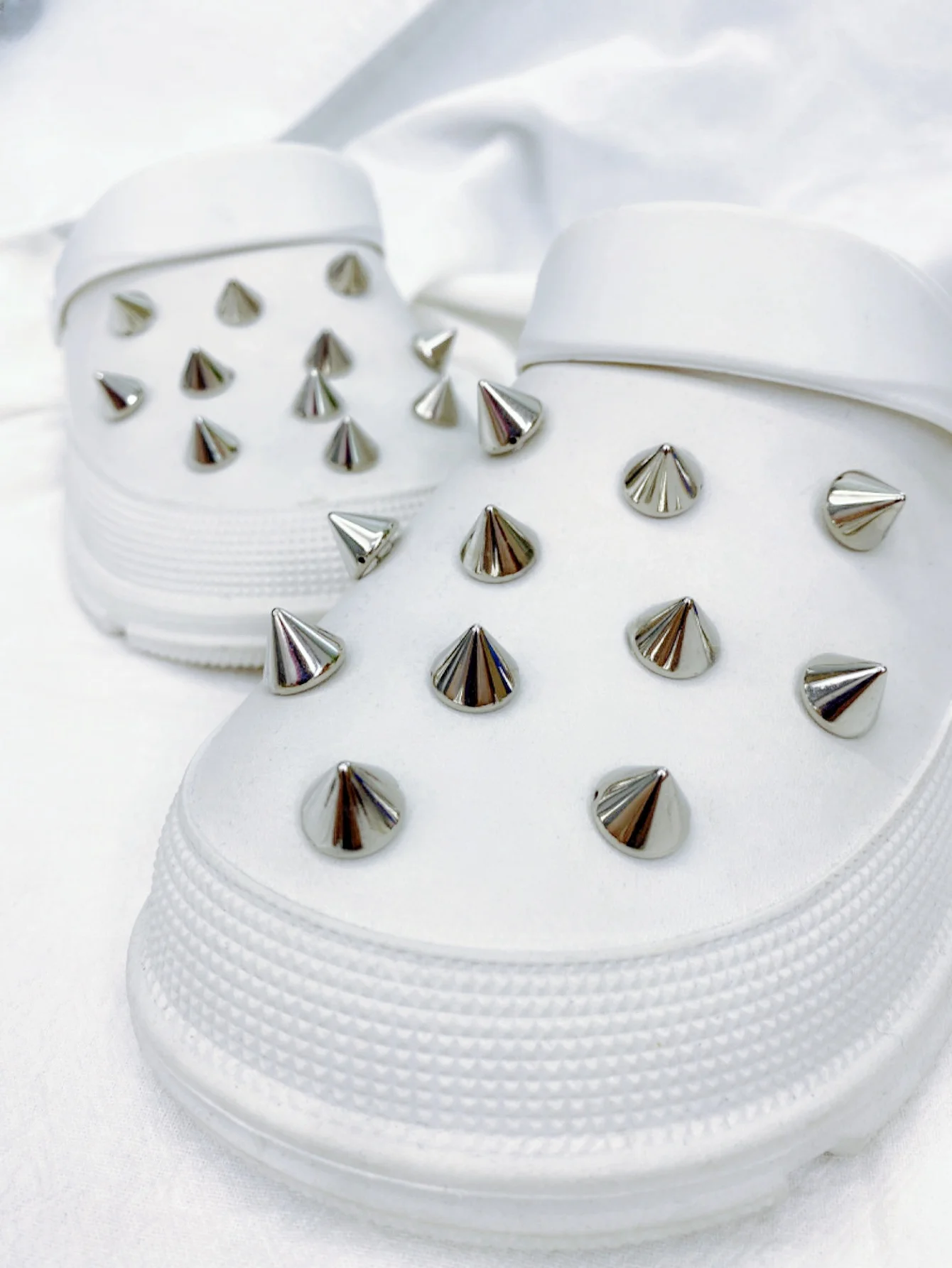 22pcs Diy Rivets For Punk Style Garden Shoes Detachable Shoe Accessories Decorative Buckle