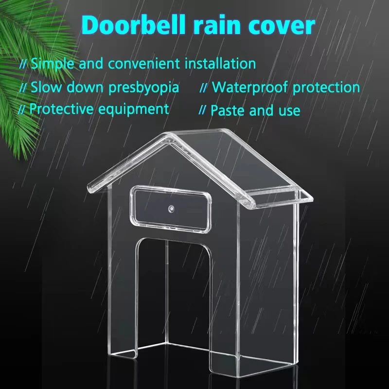 Smart Home Transparent Waterproof Doorbell Cover