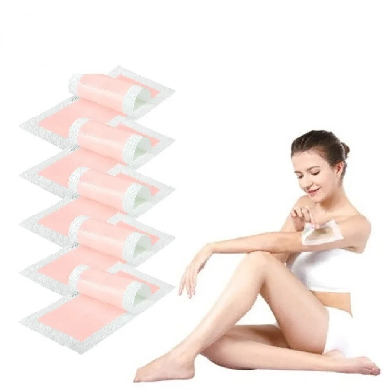 5pcs Multi Colors Professional Hair Removal Double Sided Cold Wax Strips Paper for Leg Body Face Wax Paper depilatory wax strips hair removal wax hair removal wax paper
