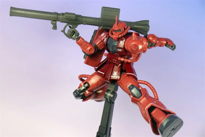 飛行zaku ii gto赤いモデルキット、組み立て組み立て済み、1:72