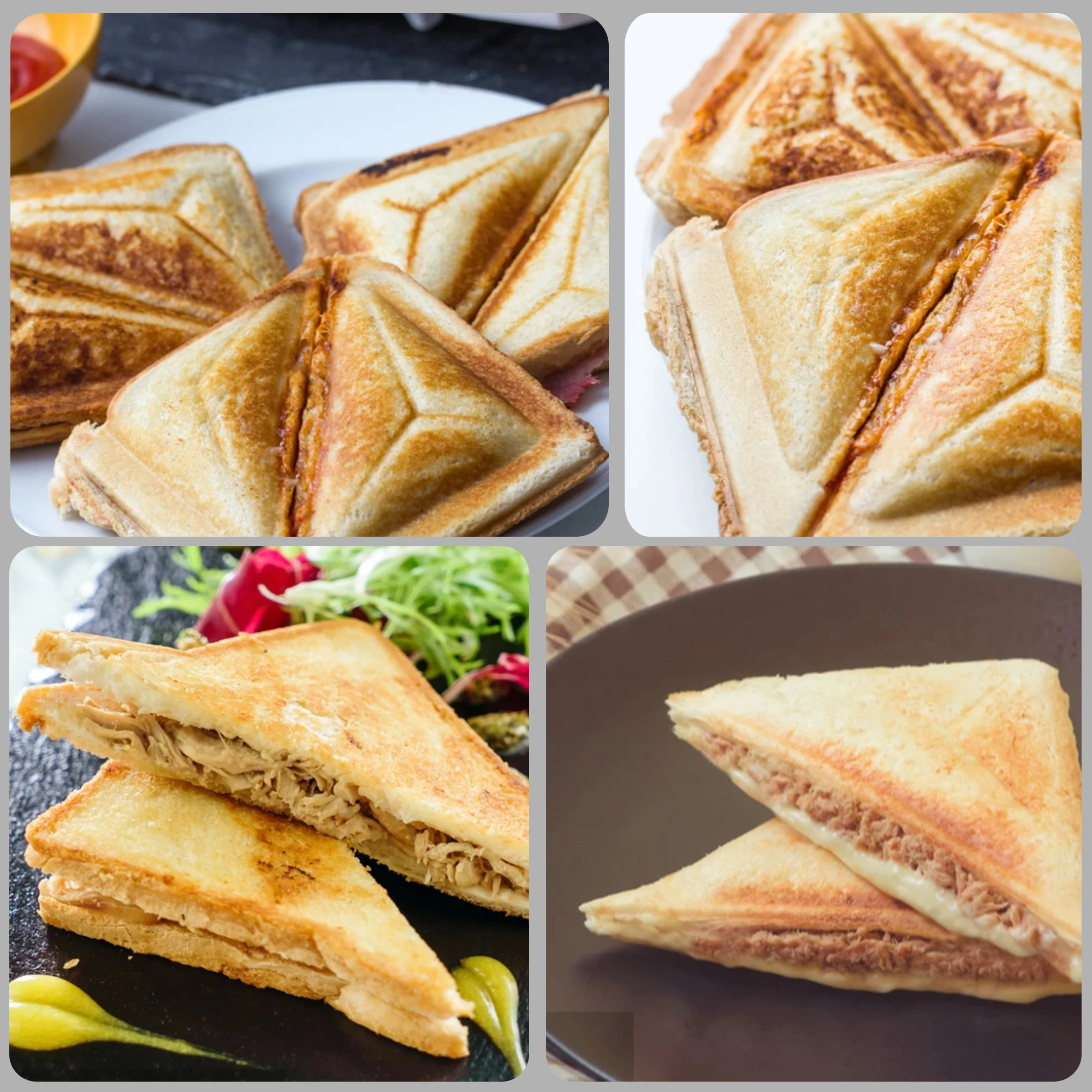 Electric Triangle Sandwich Maker Grill Plate Cooking Kitchen Appliances Breakfast Waffles Machine Non-stick Iron Pan Sonifer