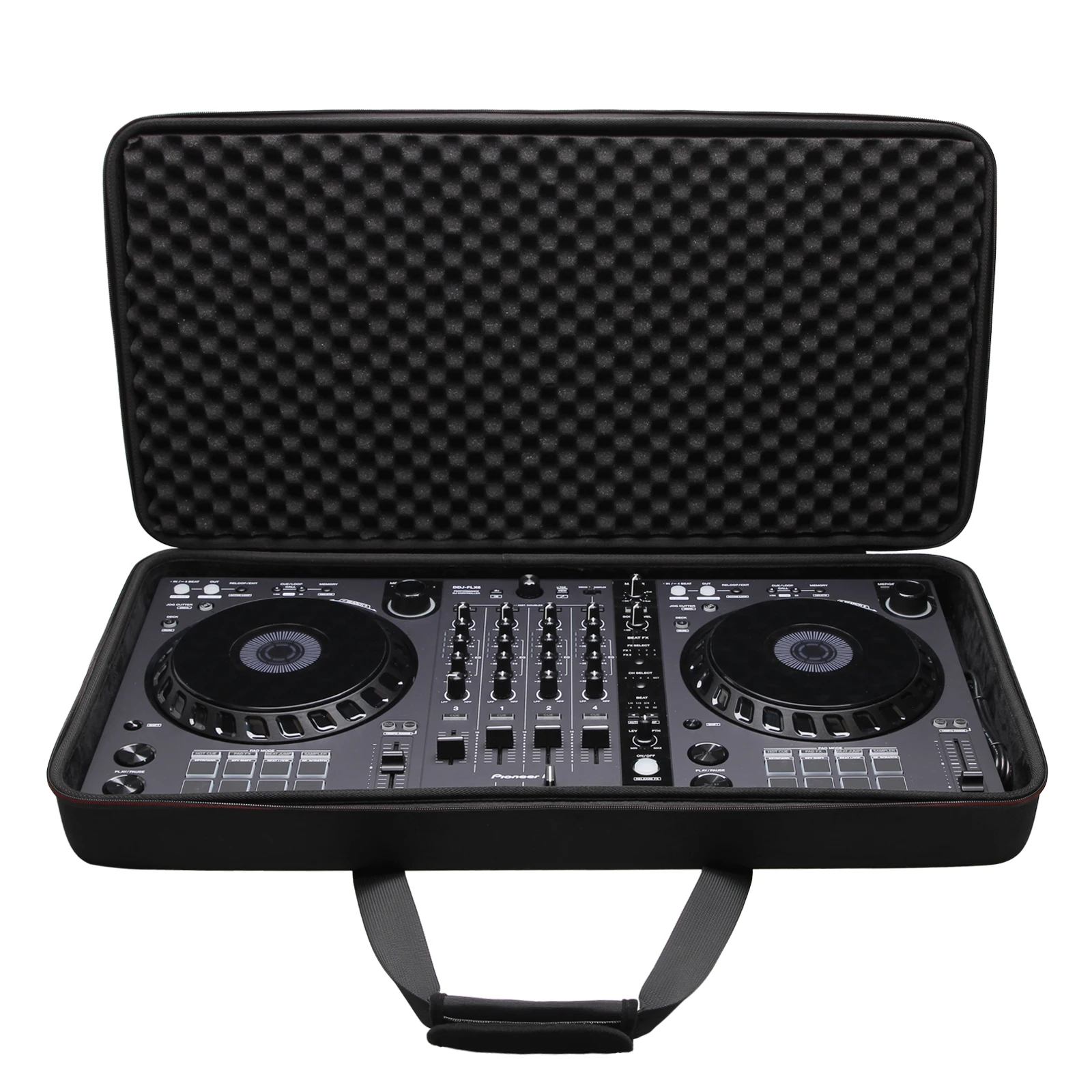 LTGEM Case for Pioneer DJ DDJ-FLX6 4-deck Rekordbox and Serato DJ Controller - Travel Case Portable Storage Box