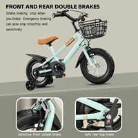 14 pouces 16 pouces vélo pour enfants pour filles âgés de 3 à 7 ans avec roues d'entraînement panier vélo pour enfants 4