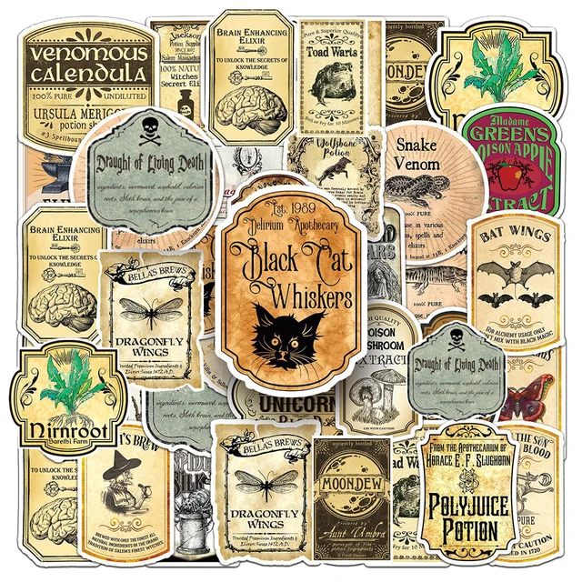 10-30-50pcs-vintage-magic-potion-label-stickers-horror-halloween-sticker-decorative-bottle-window-notebook-luggage-decals-toys-aliexpress for Free Printable Magic Potion Labels 10/30/50pcs Vintage Magic Potion Label Stickers Horror Halloween Sticker Decorative Bottle Window Notebook Luggage Decals Toys - AliExpress for Free Printable Magic Potion Labels