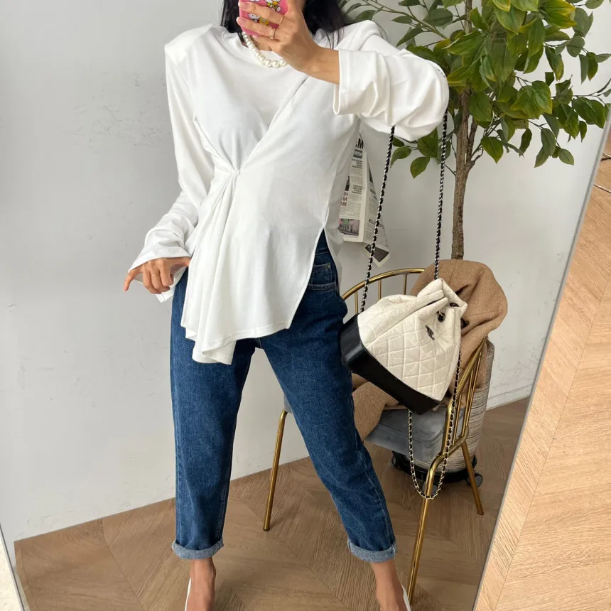 ZHISILAO Fashion High Waist Straight Jeans for Women Boyfriend Mom Harem Denim Pants Streetwear 2023
