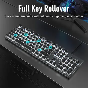 EWEADN TK100 Retro Mechanical Keyboard 6