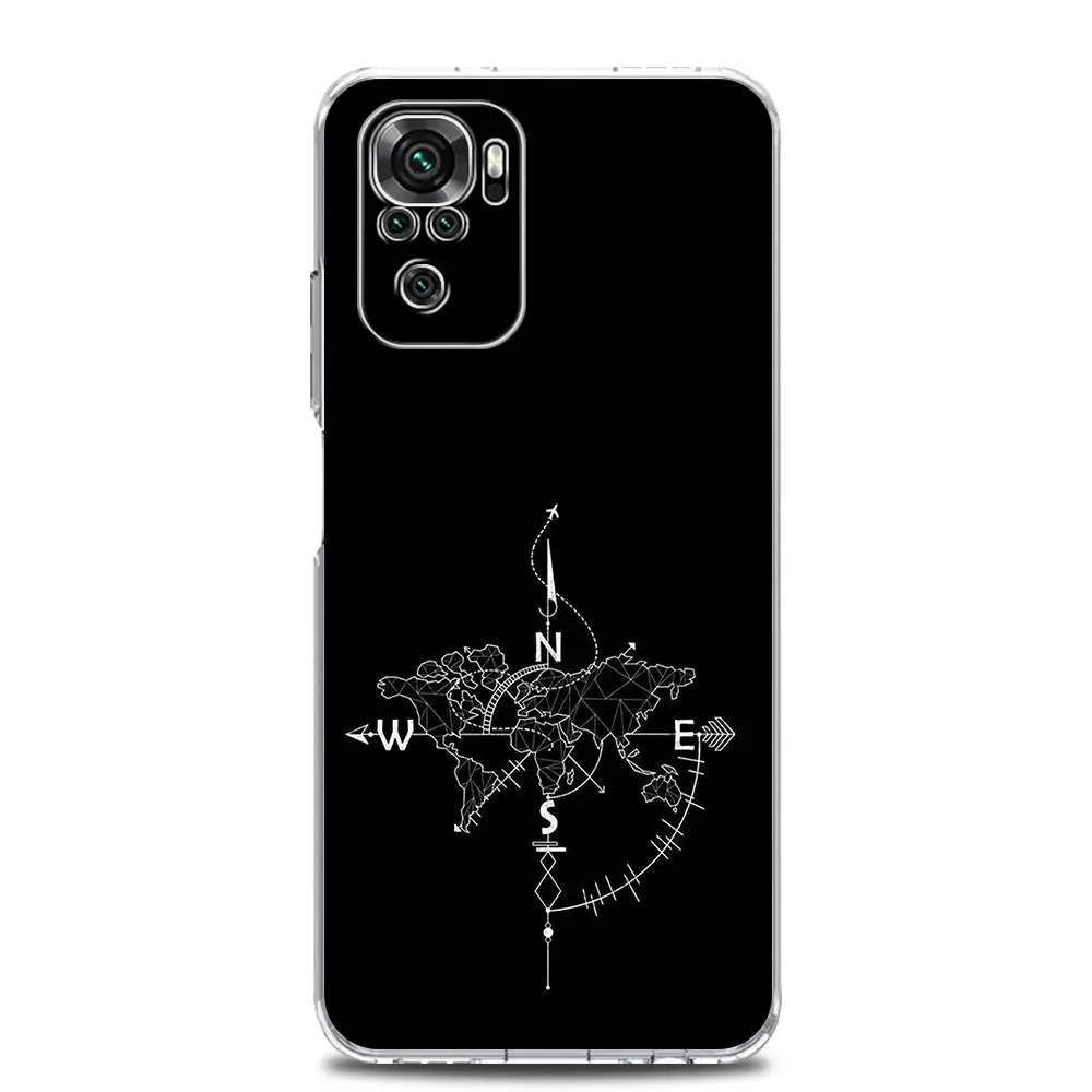 Cartoon World Map Scenery Direction Phone Case