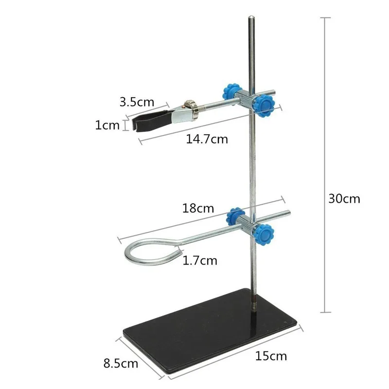 Metalen Mini Lab Beugel Retort Ondersteuning Stand Clip Klem Fles