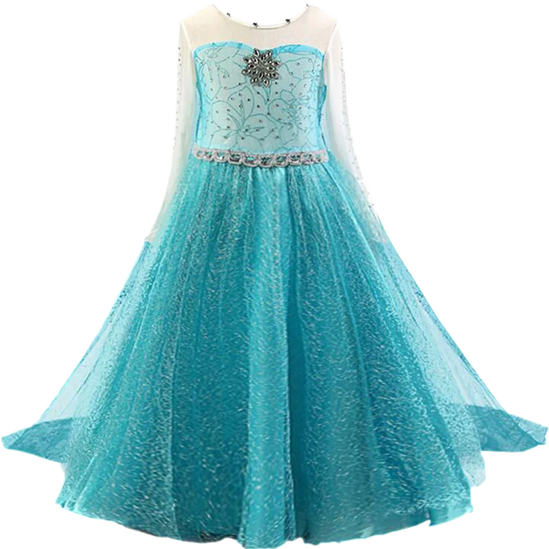 Girls dress Princess costumes for kids Cosplay Party Christmas Gift