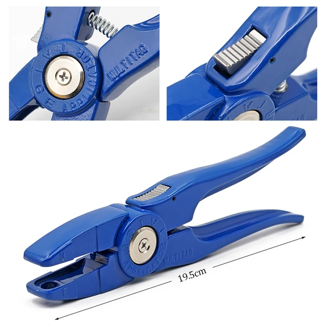 100 Etichette Per Orecchie Da Bestiame - Numerate 001-100, Blu Per Pecore, Capre, Maiali - Foto 3