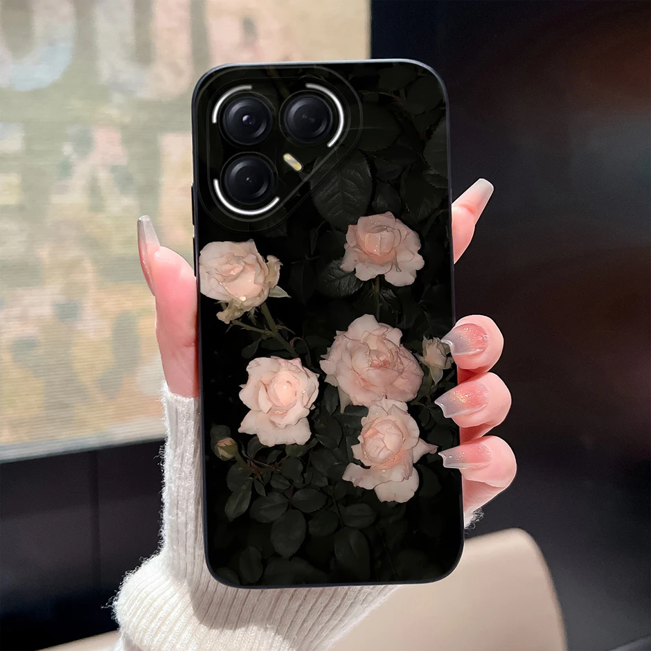 Pretty Flower Soft Silicone Full Protection Phone Case