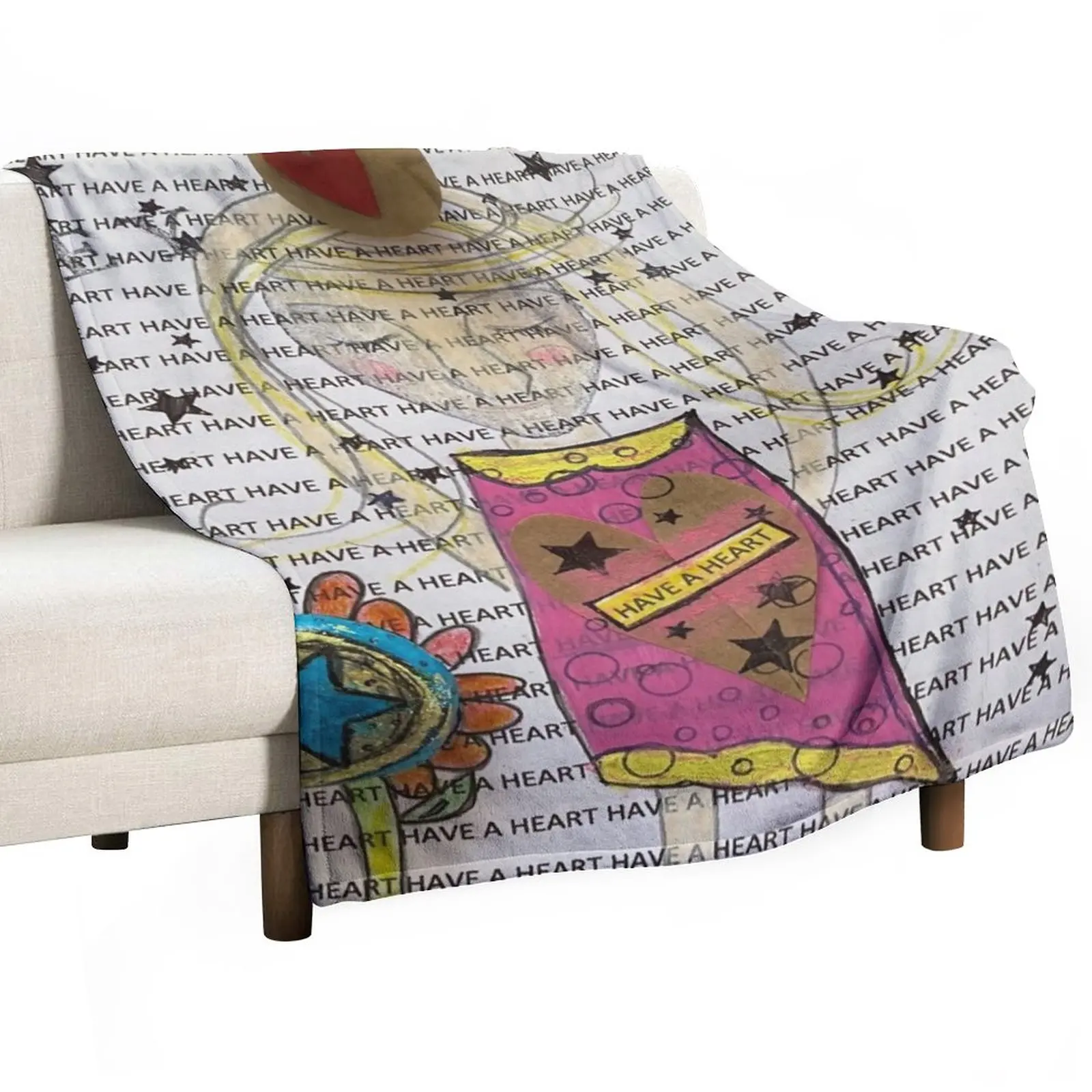 

New Have a heart Throw Blanket Sleeping Bag Fashion Sofas Baby blankets and throws Blankets