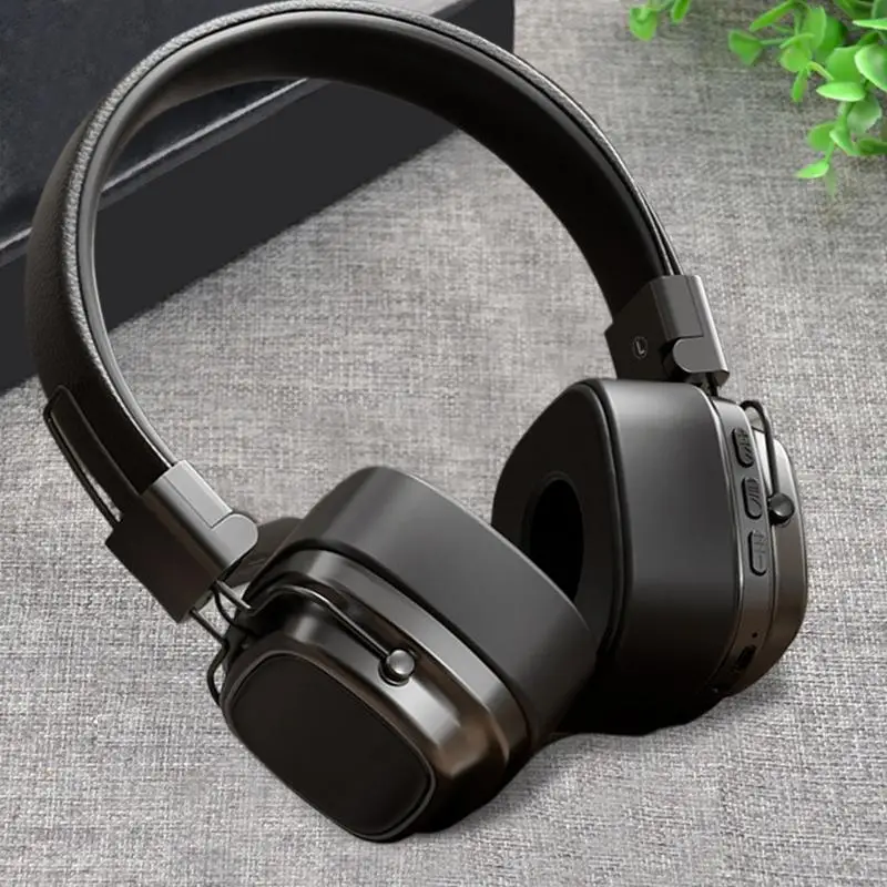 Wireless Headphones Portable Headset For Travel Vintage Heavy Bass Headphones For Women Men Portable Head-Mounted Headset