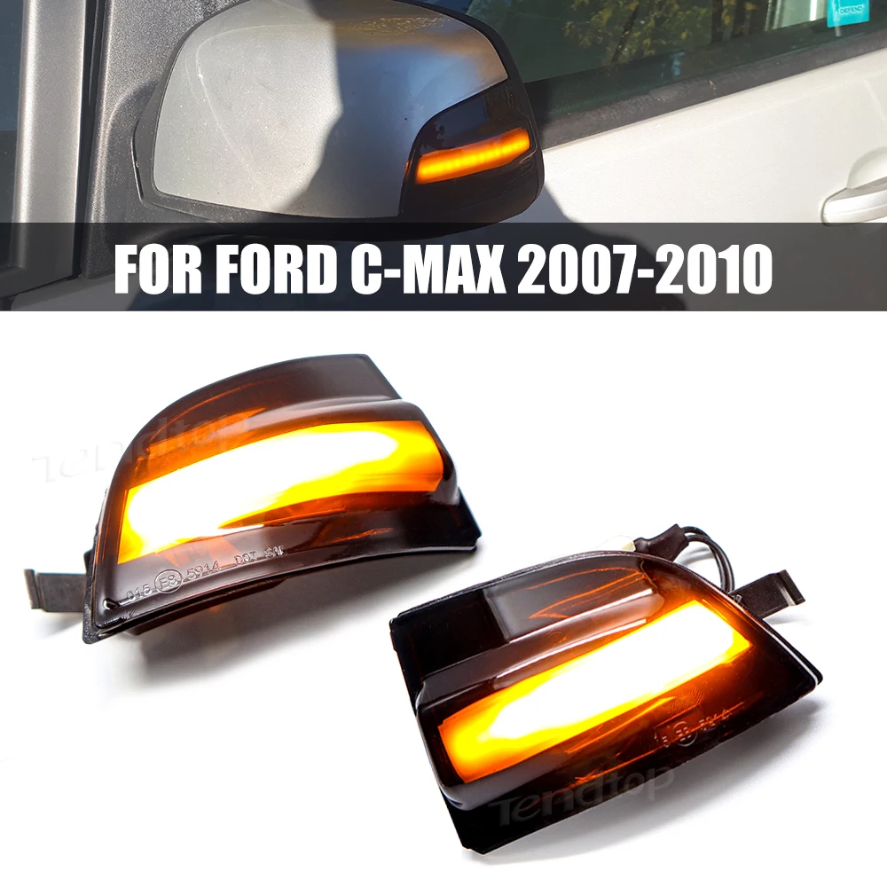 

Dynamic Turn Signal Light LED Side Rearview Mirror Sequential Indicator Blinker Lamp For Ford Focus 2 MK2 2004-2008 C-MAX