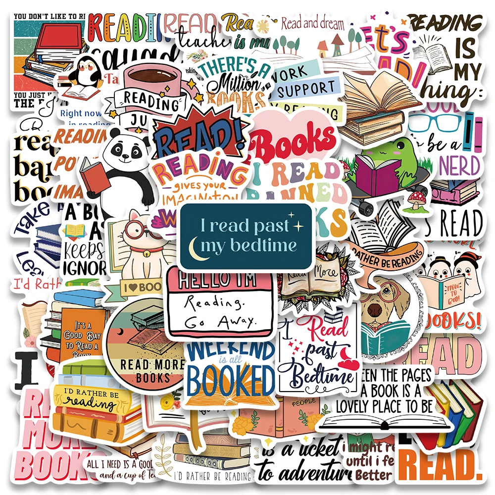 50PCS Smutty Dark Romance Bookish Spice Reader Girl Cartoon Booktok Sticker Aesthetic Car Kindle Ipad Phone Laptop Diary Sticker 6