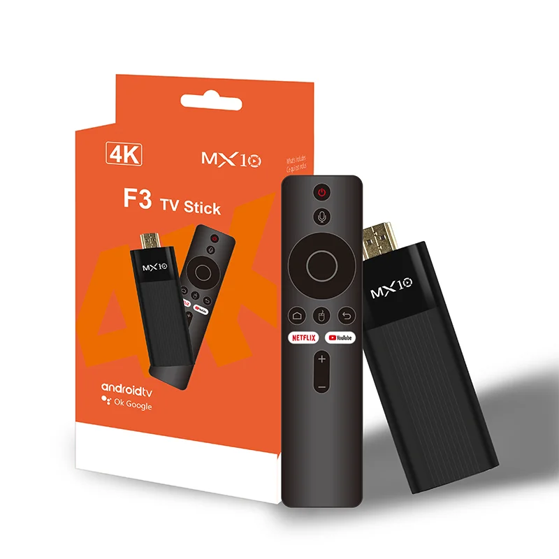 Fabbrica direttamente MX10-F3 TV Stick 4K Android 11 Allwinner H313 2.4G e 5G Wifi 2GB 16GB tv box fire tv stick 4k