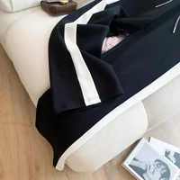 Pull à Jambes Larges et Pantalon pour Femme, Haut de Gamme, dehors et Loisirs, à la Mode, Deux Pièces Imbibées, Nouvelle Collection Automne 2023, 2023 5