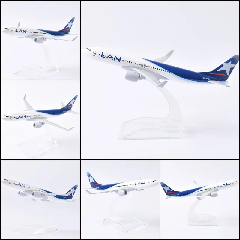 JASON TUTU 16cm Chile LATAM B737 Airplane Model Plane Model Aircraft Diecast Metal 1/400 Scale LAN B737 Planes Dropshipping