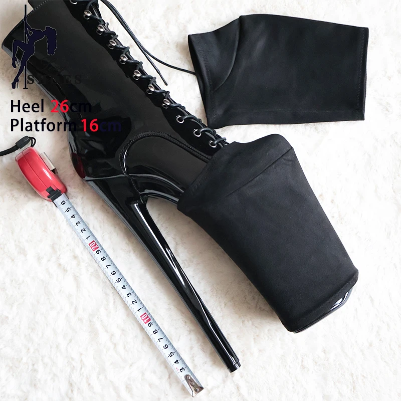 Boot Protective Cover Suede Surface Pole Dance Boots Cover 26cm High Heels 16cm Platform Training Shoes Protector Wear-Resist
