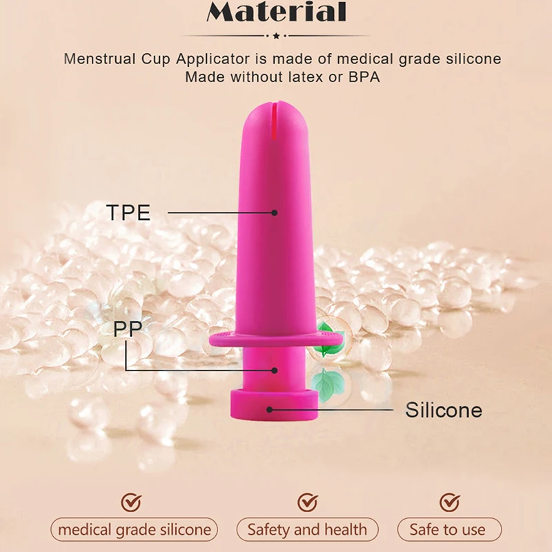 Menstrual Cup Booster Women Portable Menstrual Cup Booster Medical Silicone