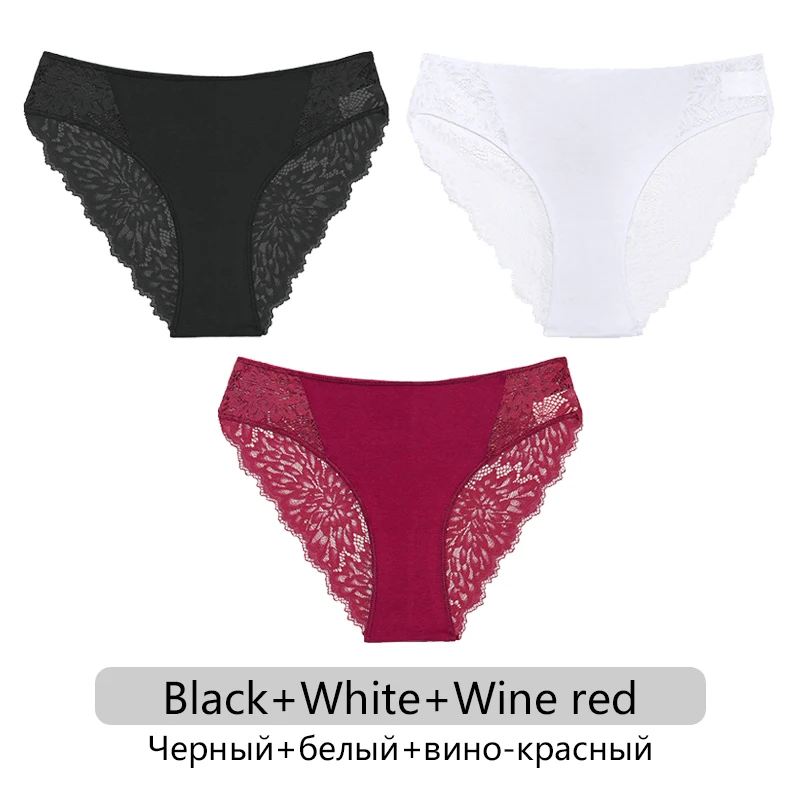 FINETOO-Culottes sexy en dentelle pour femmes, pièces/ensemble