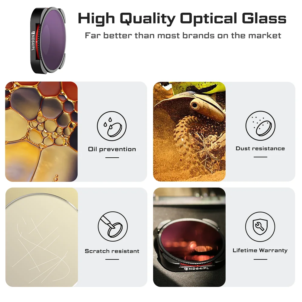 Freewell UV NV NDPL CPL ND Filters Compatible With Gopro Hero 12/11/10/9 Action Camera Filter Sports Photography Accessories uv filter camera lens filter circular polarizing filter variable nd filter photography filter color filter
