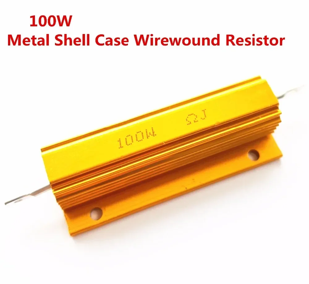 Full value 100W Aluminum Power Metal Shell Case Wirewound Resistor 0.01-200K ohm wirewound resistor