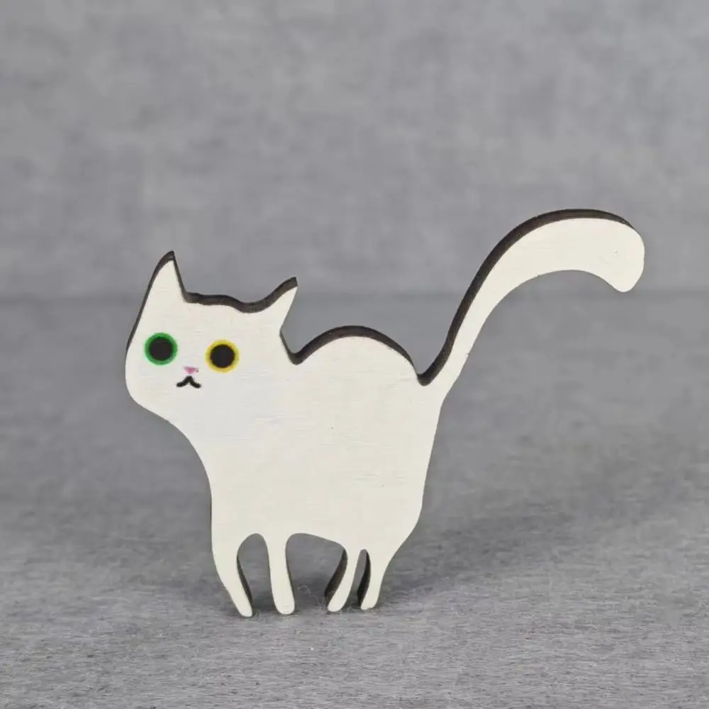 Wooden Cat Puzzle Game Brain Burning Special-shaped Cat Figurine Puzzle Building Block Table Games Animal Puzzle Pocket Travel