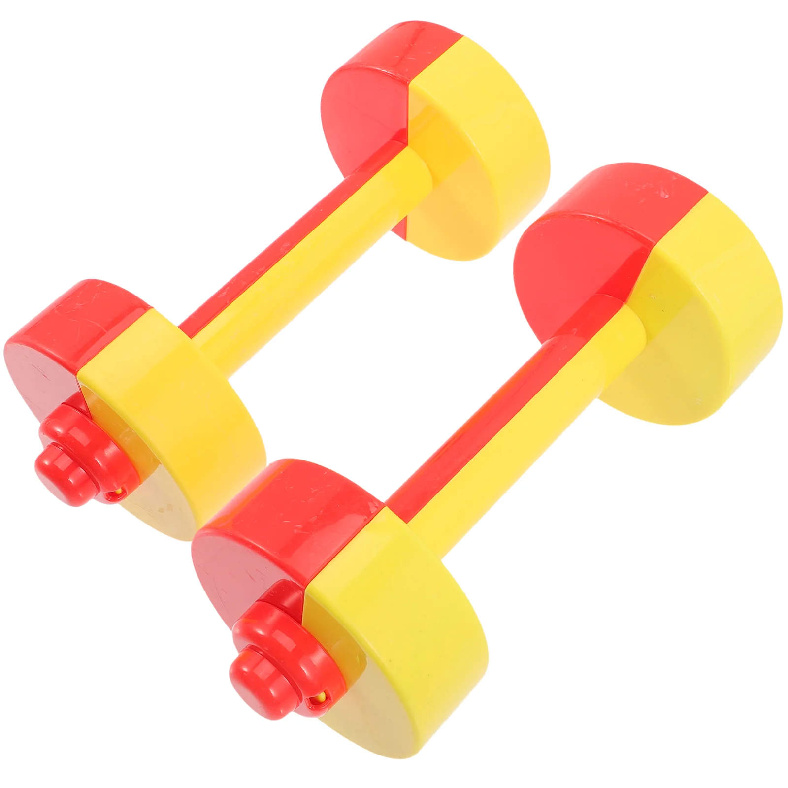 2 Pcs Double Color Dumbbells Kids Hand Weights Children Toy Gymnastics Equipment Fitness Accessories School Sports Tools Home