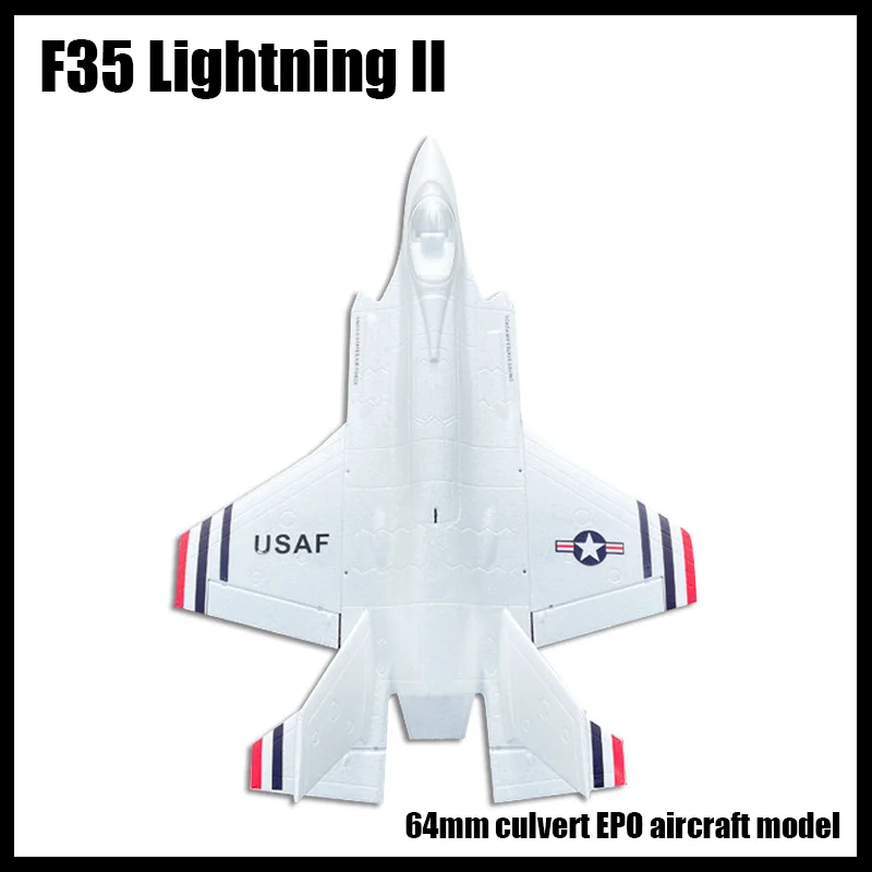 Kepaqi F35 Bolt Ii 64Mm Channel Epo Aircraft Model Remote Control Aircraft Electric Super Large Fixed Wing Professional Aircraft