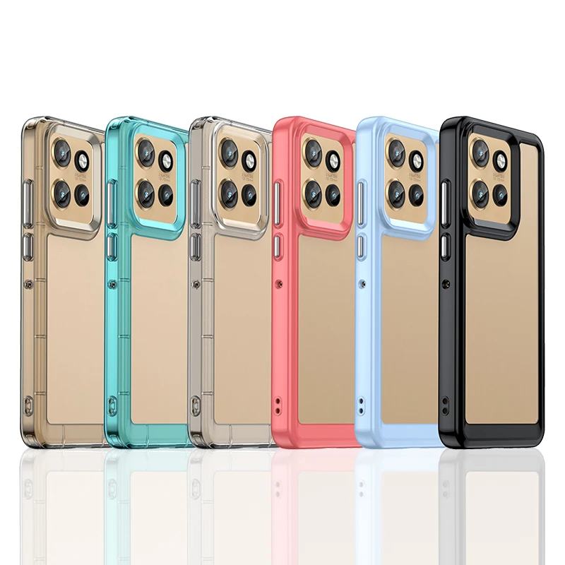 For Motorola Moto S50 Clear Case Motorola Moto S50 Cover Coque Funda Hard Translucent Soft Edge Back Phone Bumper