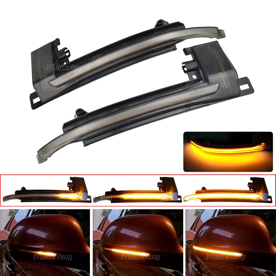 Car Led Dynamic Rearview Mirror Light Turn Signal Light Indicator Blinker For Bmw F20 F21 F22 F30 E - View #2