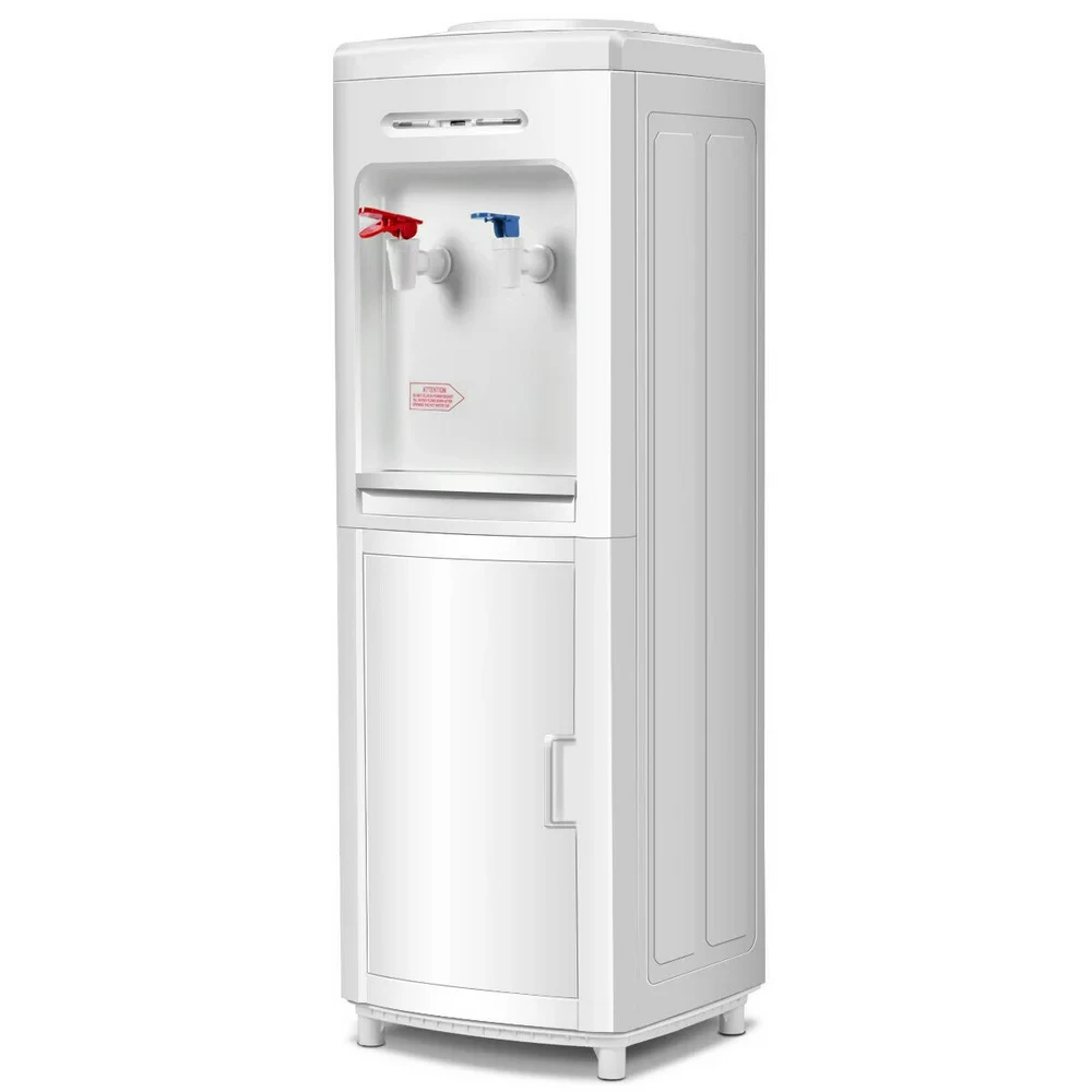 

Gallon Loading Hot & Cold Water Dispenser Cooler w/ Storage Cabinet