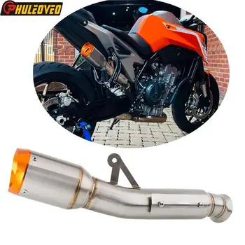 For KTM 890 DUKE 2021 2022 890 DUKE GP 2022 2023 Motorcycle Exhaust Muffler Slip on Middle Link Pipe Escape Moto Shield Cover